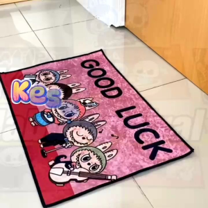 Keset Alas Kaki Anti Selip Motif Labubu Viral Ukuran 40x60cm