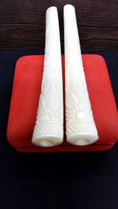 once sedotan tulang kerbau super ukir bunga 3D A674