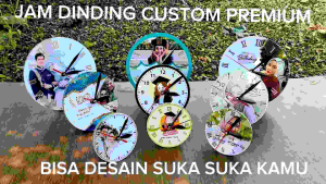 Jam Meja Custom/kado valentine/hadiah pernikahan/jam/hadiah