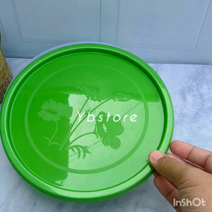 Kotak Makan Bekal Clio Lunch Box Oyama Bulat 3 Sekat + Sendok Wadah Penyimpanan Makanan Besar Warna Random