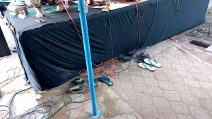 SARUNG BATIK PRIA/JAWA KLASIK CEMANI HITAM LASEMAN