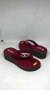 Sandal Wigo - Sandal Jepit Wanita / Cewek - Sendal Japit Perempuan Motif Kain Beludru Size 36-40