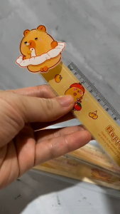 Rotating Ruler Cute / Penggaris Putar Lucu Kapibara Kapibala Capybara