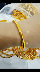 gelang bangle tebu oval Emas bangkok