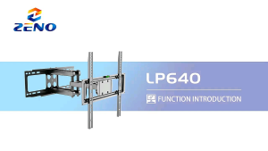 Zeno LP640 26"-75" Wall Mount Tv Bracket Swivel and Tilt Full Motion Bracket with Articulating Dual Arms Fits 16inch Studs Max VESA 400X400 mm 电视机墙壁支架