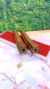 Pipa Klokotan Kayu Galih Kelor Emas Model Belimbing Segi 6 L93