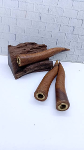 once pipa cangklong kayu galih kelor emas bulat model S L91