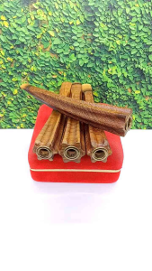 Pipa Sedotan Kayu Galih Kelor Emas Model Belimbing Segi 8 L94