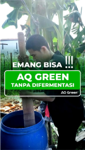 Paket AQ Green 500g Dan AQUA Green NPK Cair ZAT Plus 1L - Pupuk Organik Hayati Majemuk Pembenah Tanah Pupuk Pelebat Buah Bunga Dan Daun