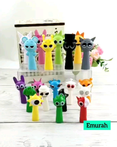 SPRUNKI Quality Figure Set Cute Figurine Cake Topper Toy Mainan Budak Lelaki Hiasan Kek Action Figure