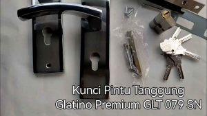 Kunci Pintu Tanggung Glatino Premium GLT 079 SN / Kunci Pintu Medium 20 cm Glatino