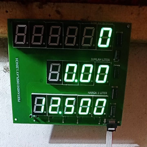 Layar Display Pom Mini Warna Hijau Terang Seven Segmen 1.2 Inchi