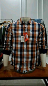 BEST SELLER KEMEJA JEANS FLANEL CARDINAL NEW ARIVAL 10A