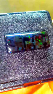 Batu Cincin Black Opal Sempur Natural Jarong Biyang Bahan Ranting