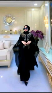 GAMIS ABAYA TURKI KAFTAN BUSUI NAJMI SERIES JERSREY PREMIUM MIX CERUTY BABY DOLL