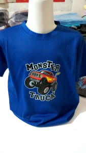 Kaos Oblong Monster Truck Anak Laki-Laki Umur 2-9 Tahun