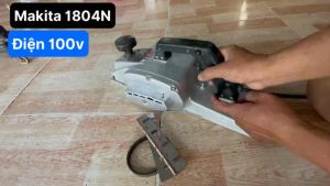 Máy bào gỗ Makita hàng bãi xài điện 100 voltlưỡi 136mm