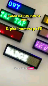 LED Teks Berjalan teks bisa edit lewat Aplikasi HP Digital LED Text Running Nametag