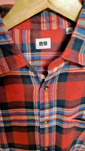Kemeja Flanel "Uniqlo" Original Second Size L