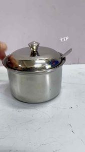 Hủ gia vị inox có nắp kèm muỗng