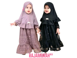 GAMIS ANAK MEWAH USIA  (XS: 0-8Bulan // S:1-2 Tahun M:2-3 Tahun // L:4-5 Tahun) Gamis Bayi Lucu // Gamis Pesta anak Terbaru