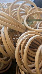 Native DIY Ring from Mairenuel Handicrafts woven from natural materials displayed in a hand suitable for decorative purposes.