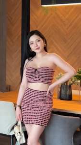 🔥เดรสแฟชั่นสวยๆ เดรสเซ็กซี่ เดรสออกงานหรูๆ 🔥เสื้อเกาะอก+กระโปรง ชุดเซ็ต ชุดเที่ยวกลางคืน ชุดเดรสผู้หญิงทรงเอ เดรส เกาะอก เดรสหรูดูแพง