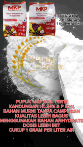 MKP SOIL FERTI KEMASAN 1KG | K 34% + P 52% | BOOSTER BUNGA DAN BUAH TANAMAN