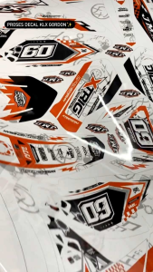Decal Sticker Motor Klx Gordon's Super Glosy Desain Terbaru Bisa Request Gambar dan Warna