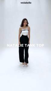 Welabelle Natalie Top Tank Top Belt - Tank Top Sabuk Y2K Atasan Wanita Crop (T35)