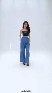 Welabelle Gigi Leather Tank Top Bra / Atasan Korean Bralette Kulit (T20)