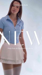 Pitch Double Layer Skirt กระโปรงพลีต2ชั้นกีฬากอล์ฟ