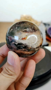 Natural Brazil Super Collection Four Seasons Phantom Crystal Ball Ornament Decorative collectible for home decor #Crystalball #PhantomQuartz #homedecor #Lifestyle