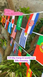 Cờ World cup 2026 cờ dây các nước trang trí world cup