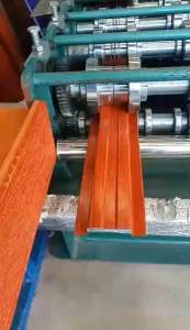 รั้วระแนง เมทัลชีท ลายไม้สัก หน้ากว้าง 10 ซม. ความยาว 100-180 ซม.