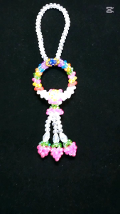 พวงมาลัยคริสตัลแขวนหน้ารถยนต์9สี