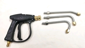 combo bộ súng xịt rửa xe kèm 3 béc xịt rửa chuyên nghiệp.