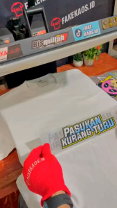 Kaos PASUKAN KURANG TURU (tebal bahan combed 24s)