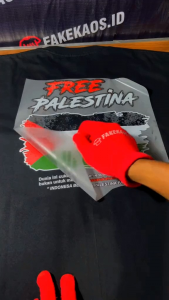 KAOS FREE PALESTINA (tebal bahan combed 24s)