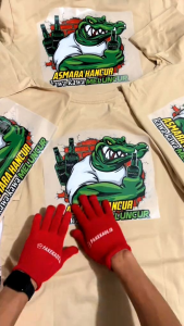 Kaos ASMARA HANCUR KAWA KAWA MELUNCUR (tebal bahan combed 24s)