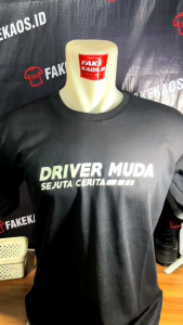 KAOS GLOW IN THE DARK DRIVER MUDA (tebal bahan combed 24s)