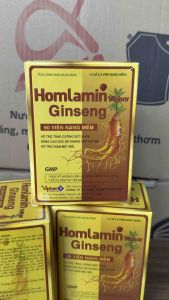 Viên sâm homlamin hộp 60 viên hỗ trợ người mệt mỏi suy nhượctăng cường sức đề kháng