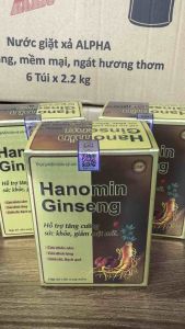 Viên sâm hanomin hộp 60 viên kết hợp nhân sâm đẳng sâm linh chi đông trùng vitamin rất tốt cho sưc khoẻ