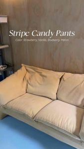 -Quera Striped Candy Pants-