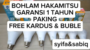 BOHLAM LED / LAMPU LED HAKAMITSU TREND GARANSI 1 TAHUN 5W-23W 4 PCS
