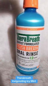 TheraBreath Oral Rinse Fresh Breath Mouthwash 1L Value Size