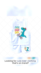 Trendy CUTE Muscle Tee & Short Prints for Kids