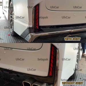 (L SHAPE) Toyota Vellfire AGH40 2024 2025 2026 Rear Bumper Dynamic Led Reflector Light Lamp Running Signal