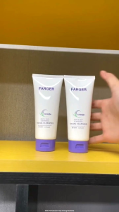 FARGER Facial Wash Pembersih Wajah Lavenderringan & Tidak Menyebabkan iritasi mencerahkan wajah