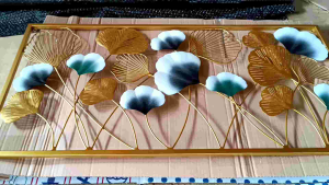 Walldecorasi: Hiasan Dinding Motif Daun Kipas Elegan